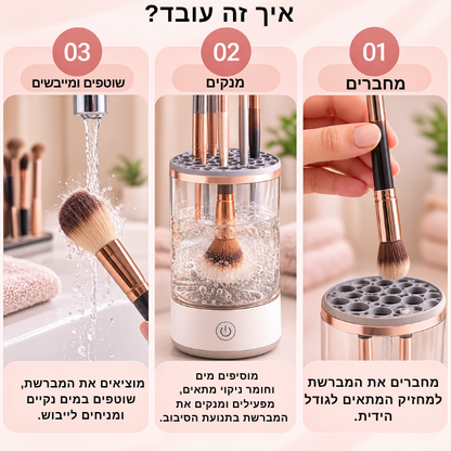 מנקה מברשות איפור  NOVIA BrushCare